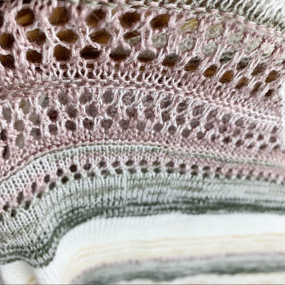 Olive + Oak NWT Striped Crocheted Lightweight Top - Picture 6 of 7